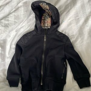 Burberry black jacket size 4y good condition almost new